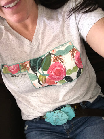 Oklahoma Rosettes Tee