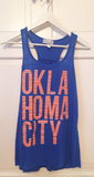 OKLAHOMA CITY stripe flowy tank