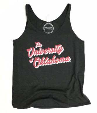 The University of Oklahoma Retro slouchy tank