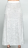 Sequin MIDI Skirt