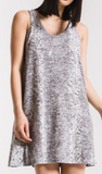Snakeskin racerback dress