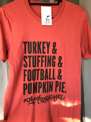 Turkey & Stuffing & Football & Pumpkin Pie