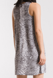 Snakeskin racerback dress